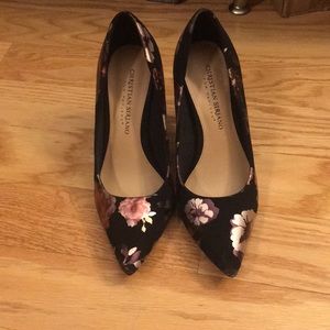 Christina Soriano Stilettos. 6. Black floral
